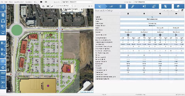 PTV Vistro traffic engineering analysis screen
